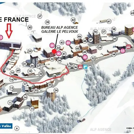 Апартаменты Le France - 2 Pers - Le France - 603fr - Plagne Centre Mae-8884